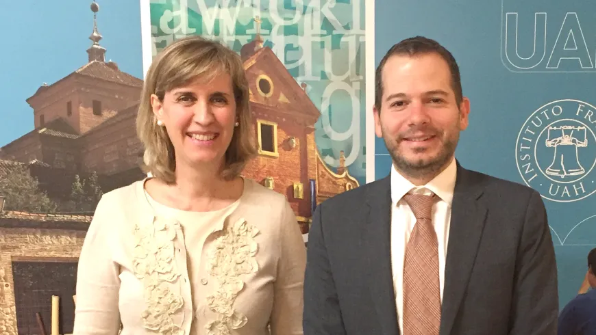 Andrew Chapman, nuevo coordinador de Study Abroad de St. Mary’s University, visita el Instituto Franklin-UAH