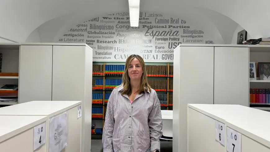 Eva Van de Wiele, beneficiaria del programa &quot;Giner de los Ríos&quot; 2024-2025, comienza su estancia de investigación en el Instituto Franklin-UAH