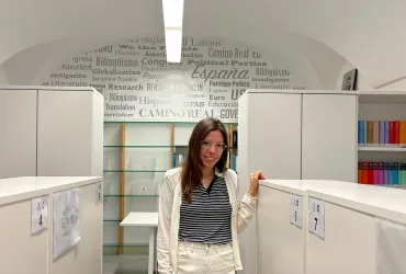 Laura de la Parra, beneficiaria de la Ayuda Margaret Fuller 2022, empieza su investigación en el Instituto Franklin-UAH