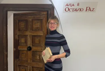 Ieva Stončikaitė, beneficiaria de la Ayuda Margaret Fuller 2025, empieza su investigación en el Instituto Franklin-UAH